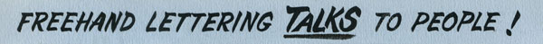 Lettering Talks True